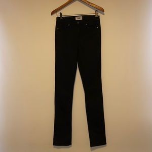 Paige Huxton Straight Black Denim Jeans